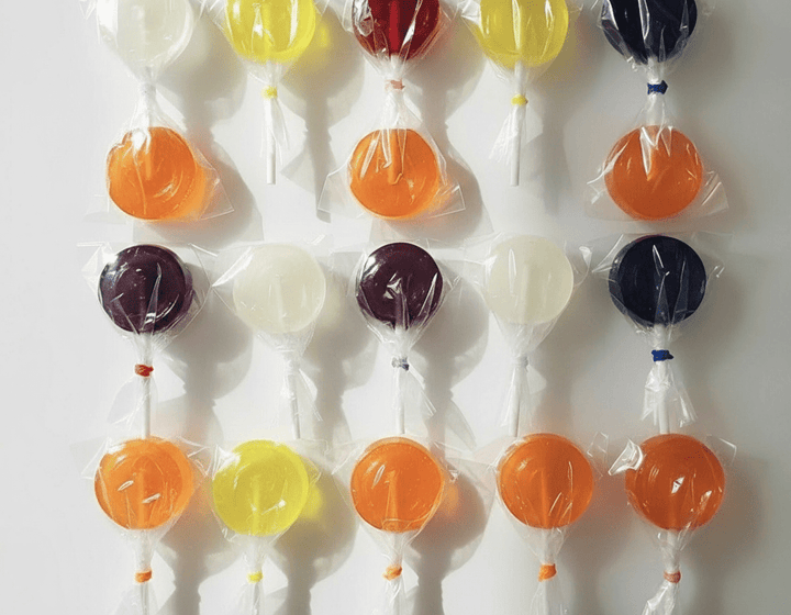 Candy lollies infused with 120mg full-spectrum cannabis extract, featuring three 40mg servings