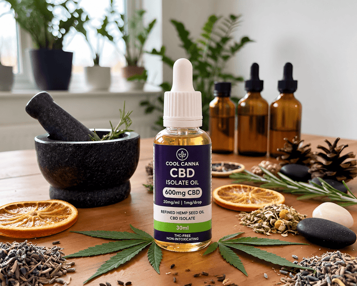 Cool Canna CBD Isolate Oil 600mg 30ml with Botanical Ingredients